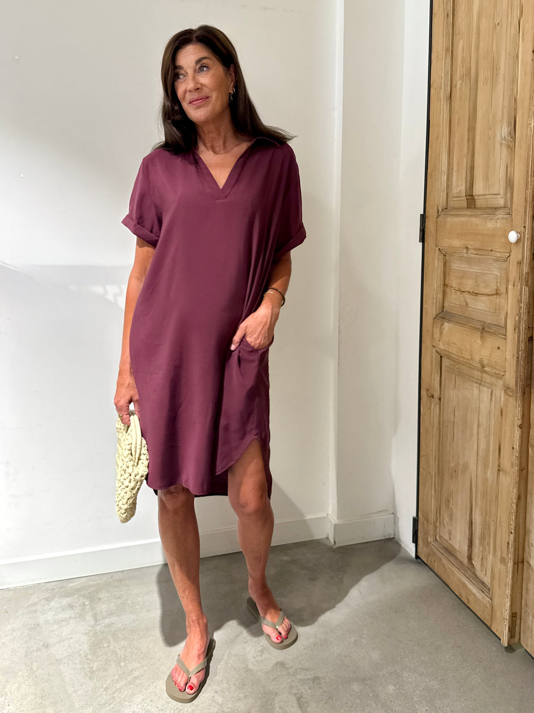 Midi Summer Dress - Plum