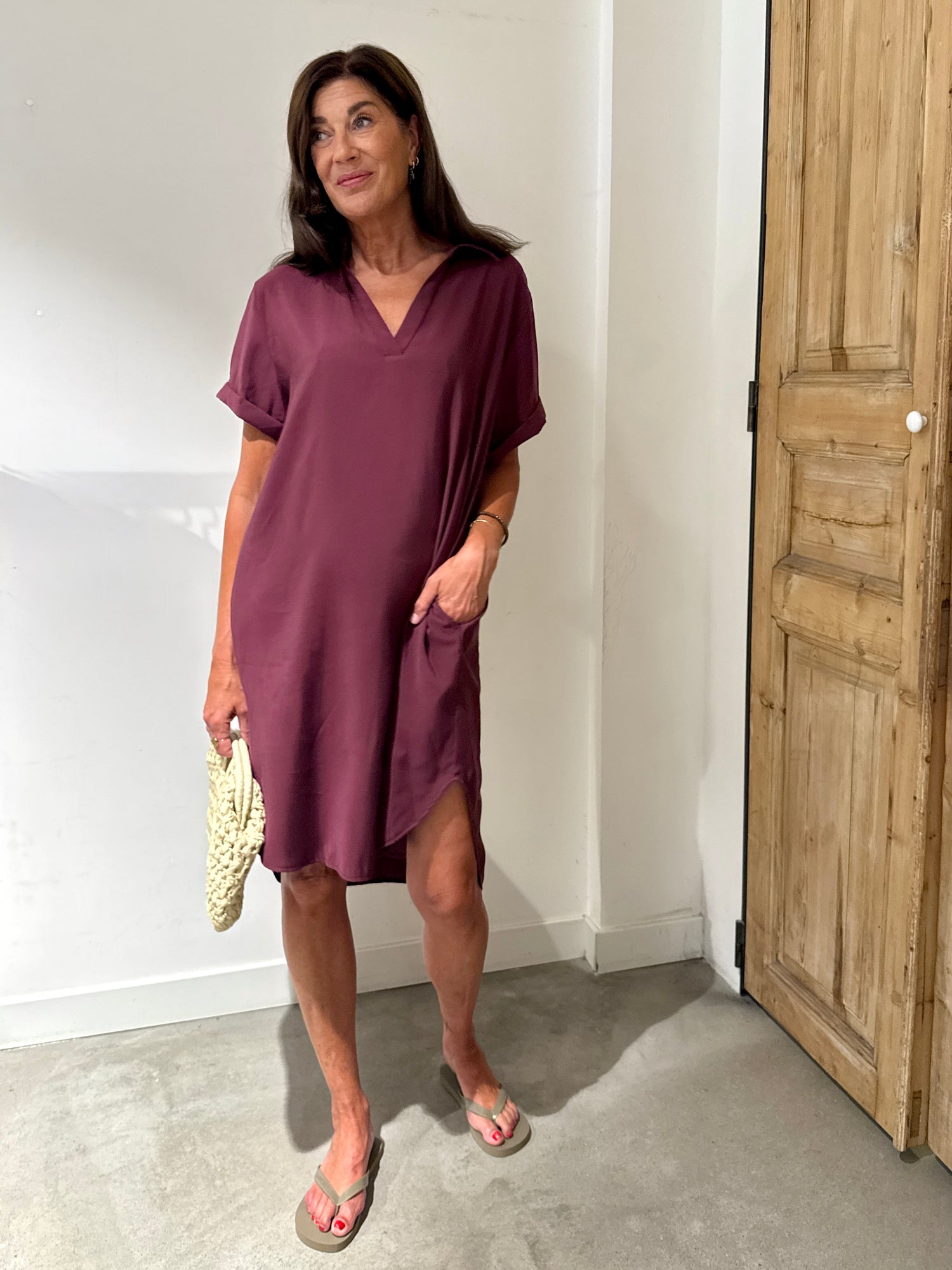 Midi Summer Dress - Plum