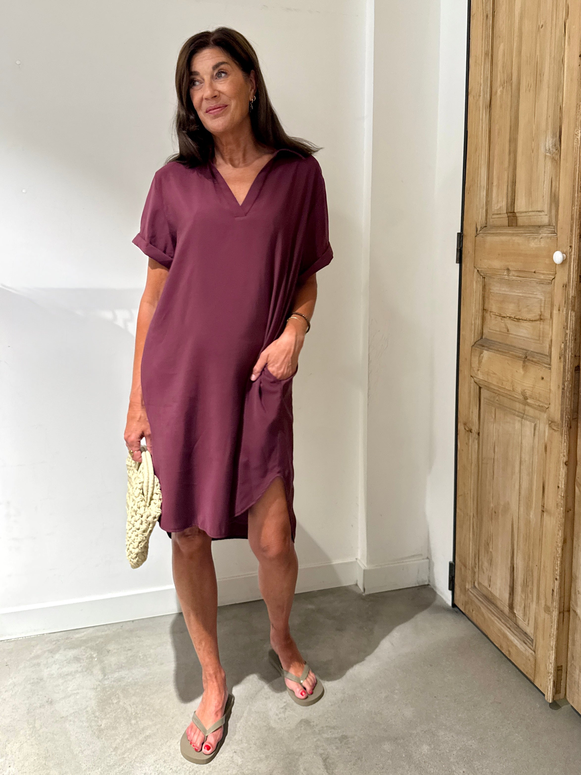 Midi Summer Dress - Plum