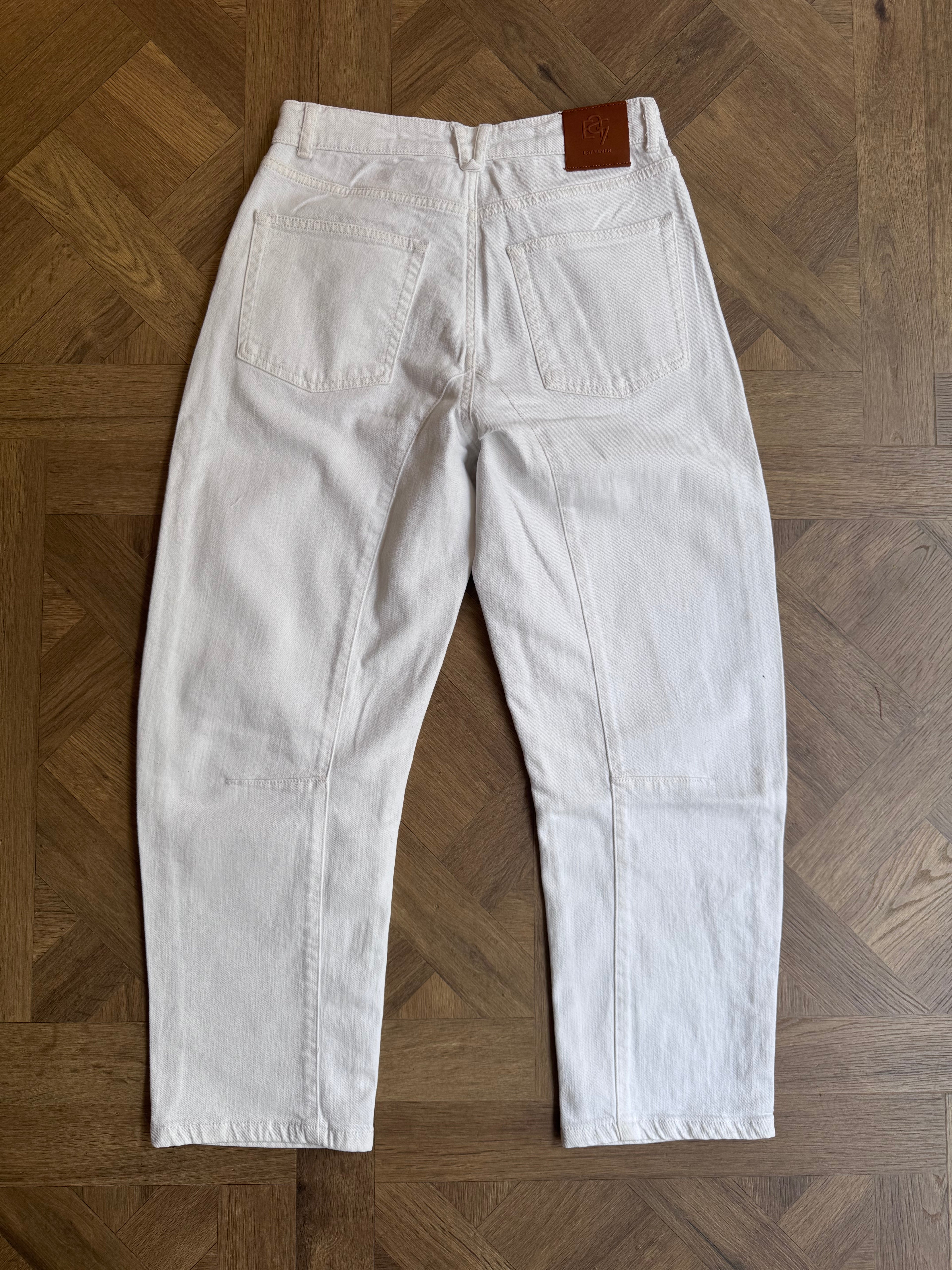 Bellbarrel Denim - Pure White