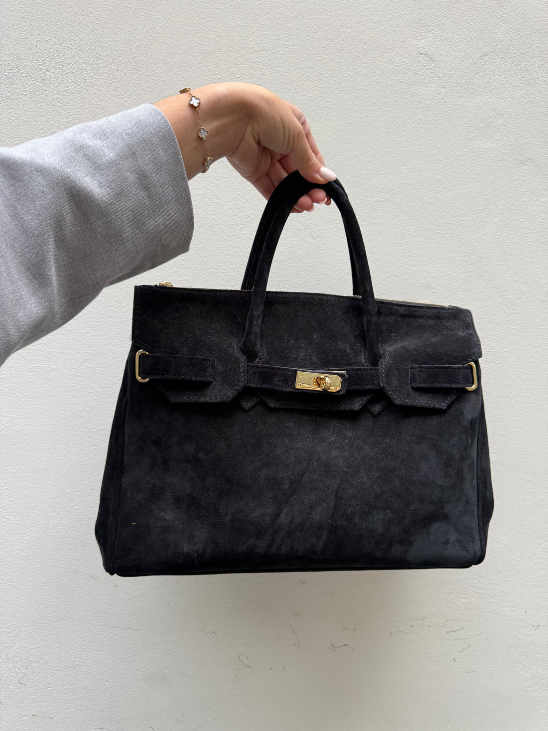 Suede Tas - Zwart