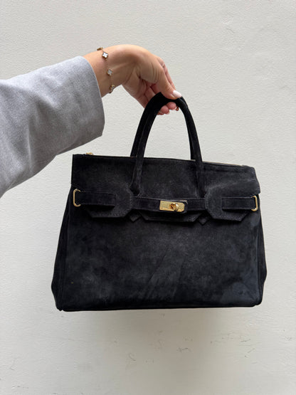 Suede Tas - Zwart