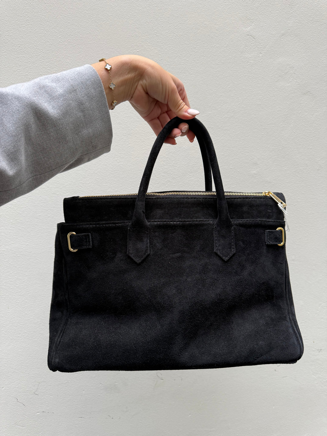 Suede Tas - Zwart