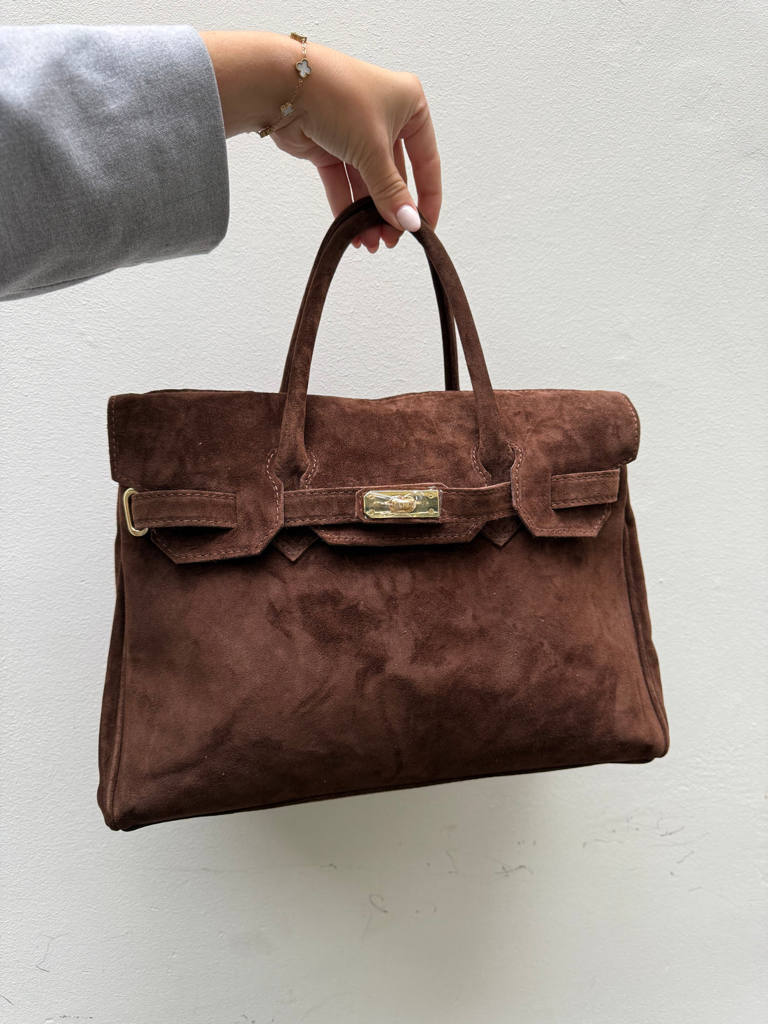 Suede Tas - Brown