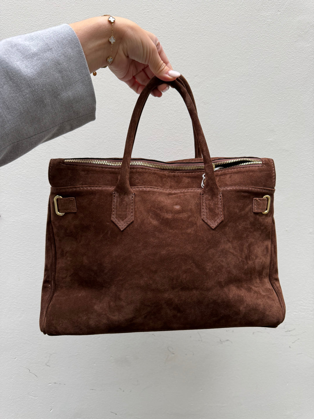 Suede Tas - Brown