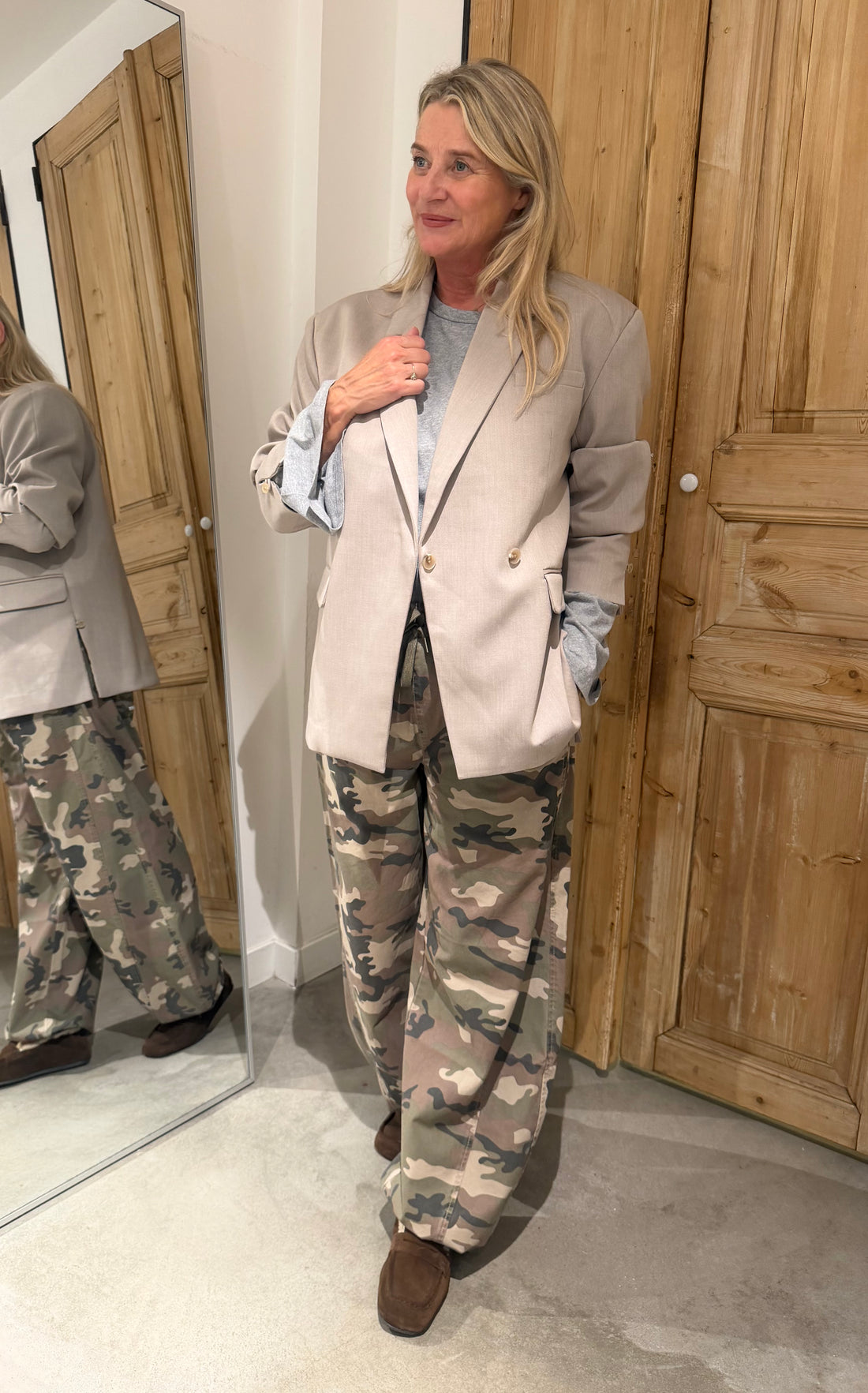 Barrel Fit Camo Jogger - Mountain View