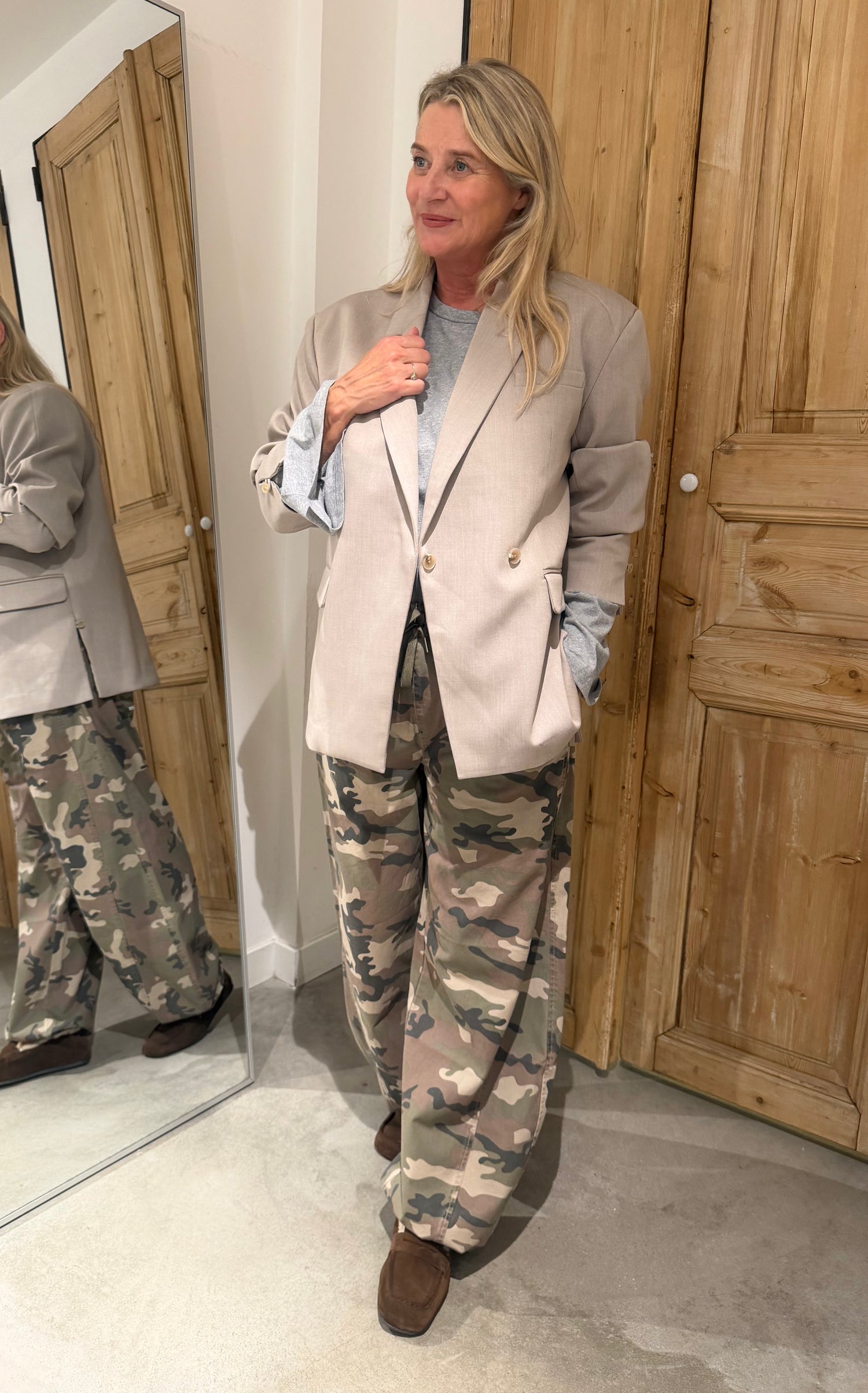 Barrel Fit Camo Jogger - Mountain View