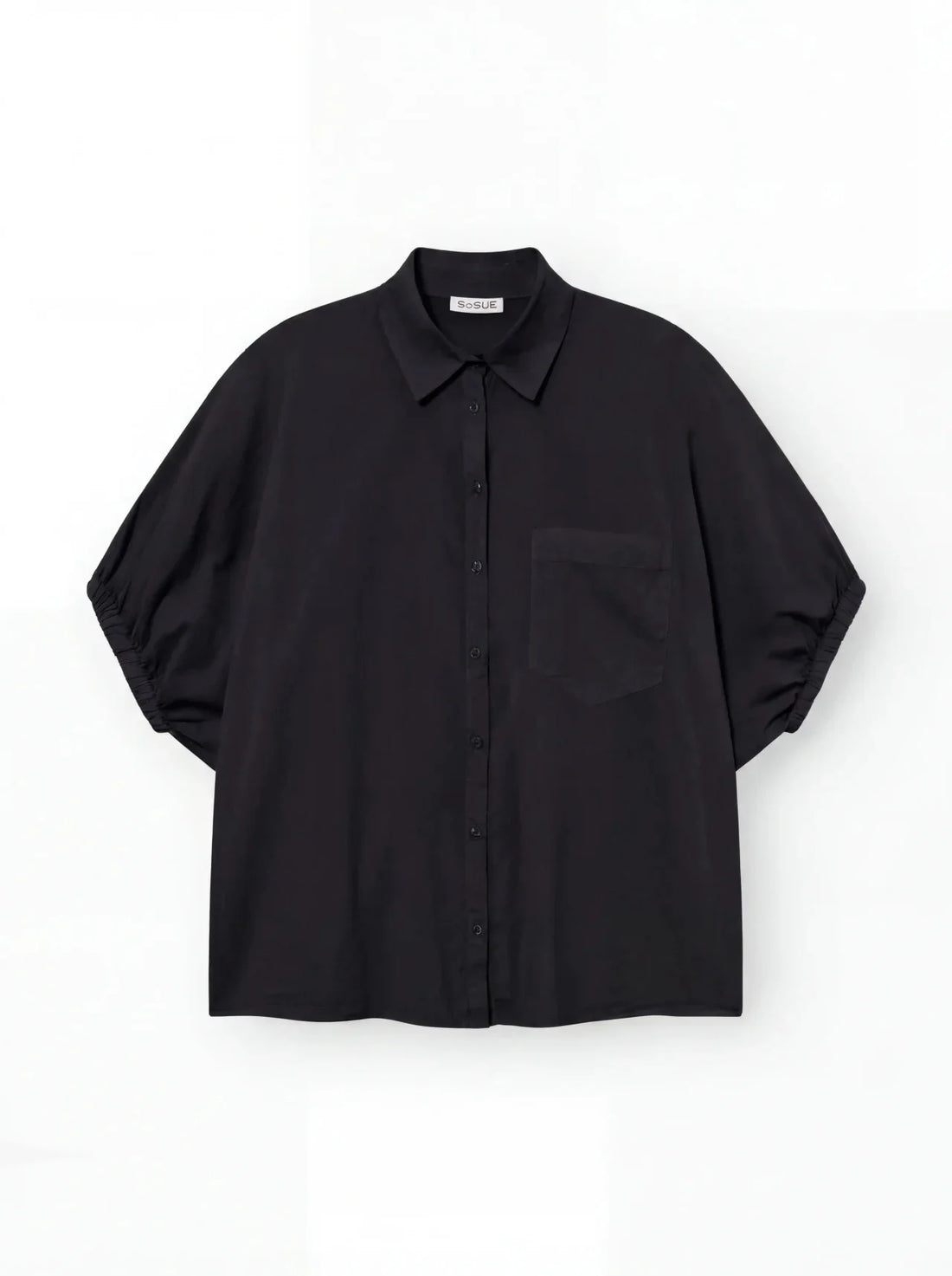 Cowboy Collar Voile - Black