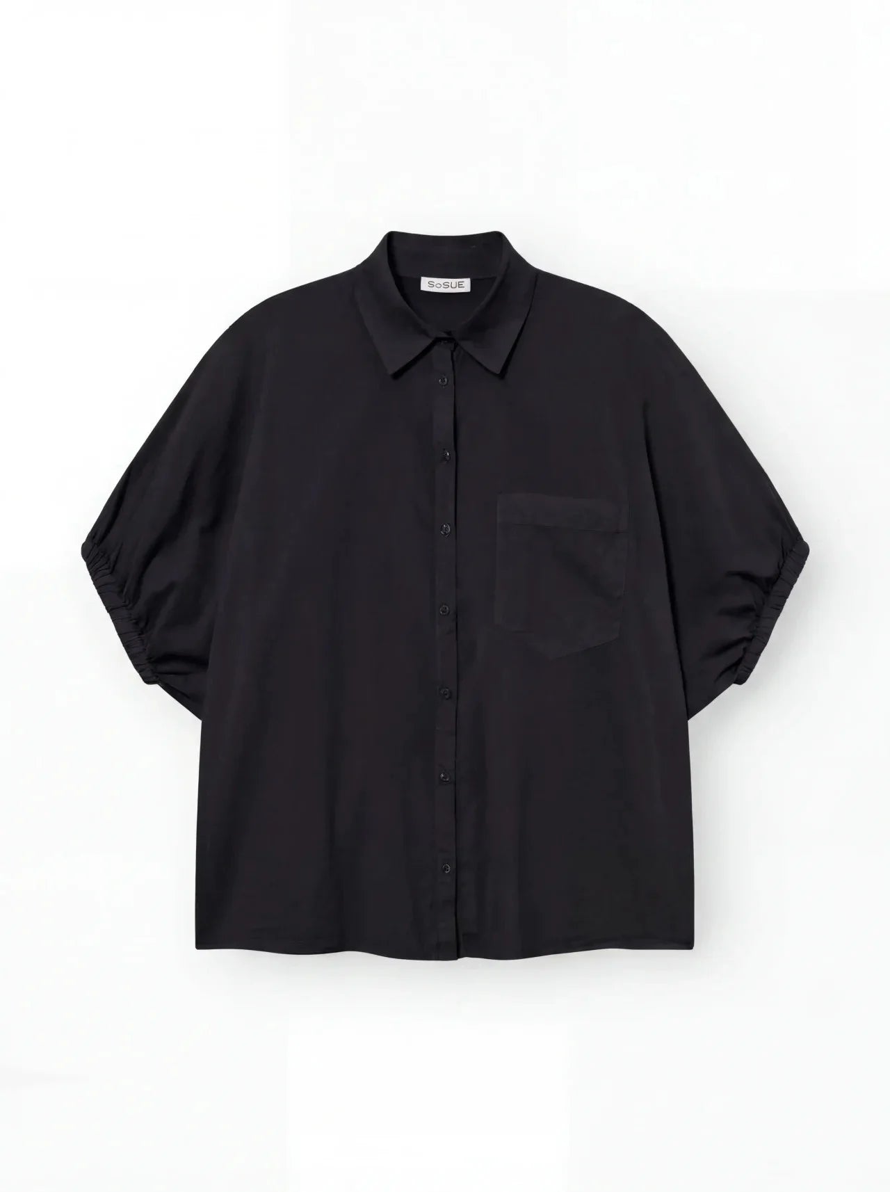 Cowboy Collar Voile - Black