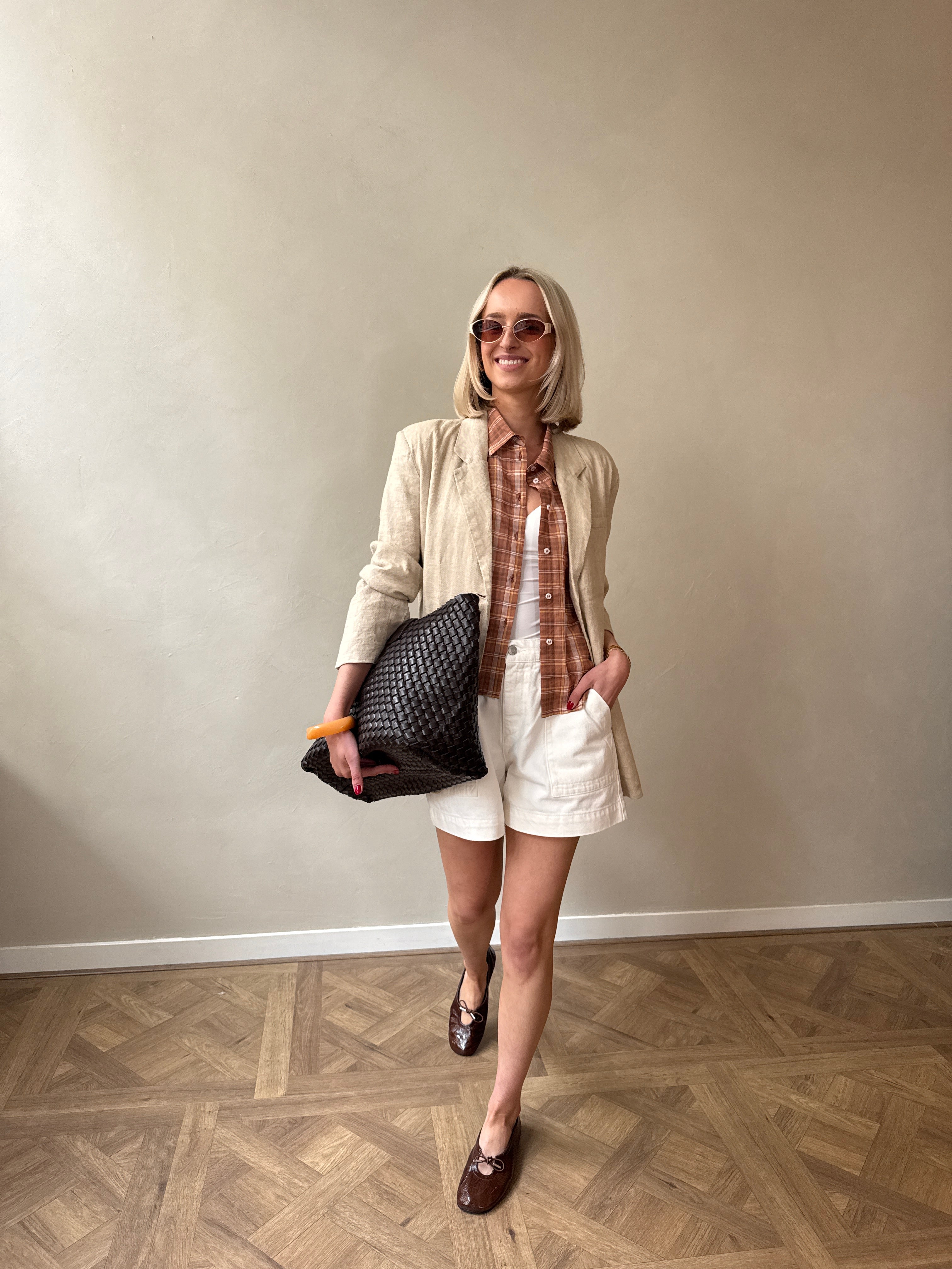 S26D1895LTD Blouse - Butternut Check