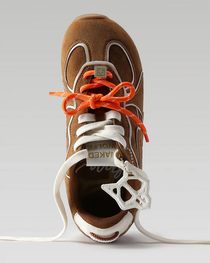 Adored Sneaker - Tan/White Suede