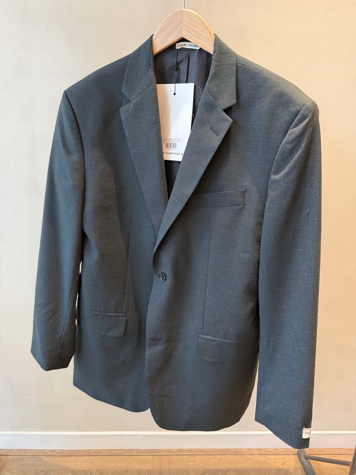 Mid Waist Blazer - Black Melee