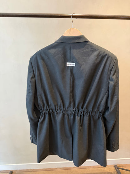 Mid Waist Blazer - Black Melee