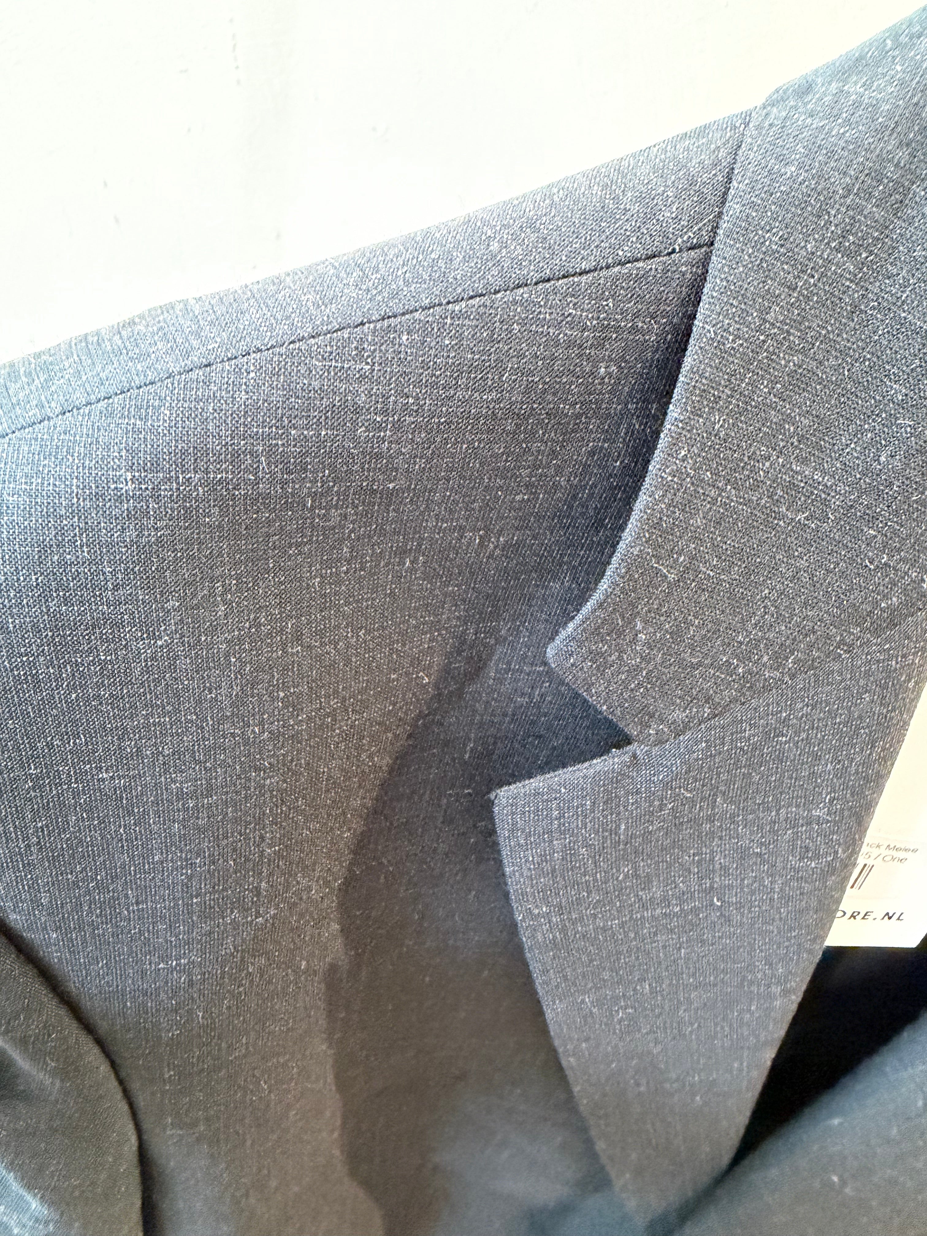 Mid Waist Blazer - Black Melee