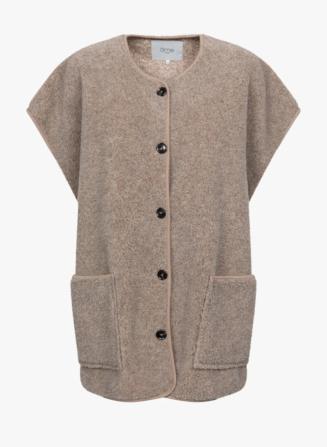 Ines Sleeveless Teddy - Taupe