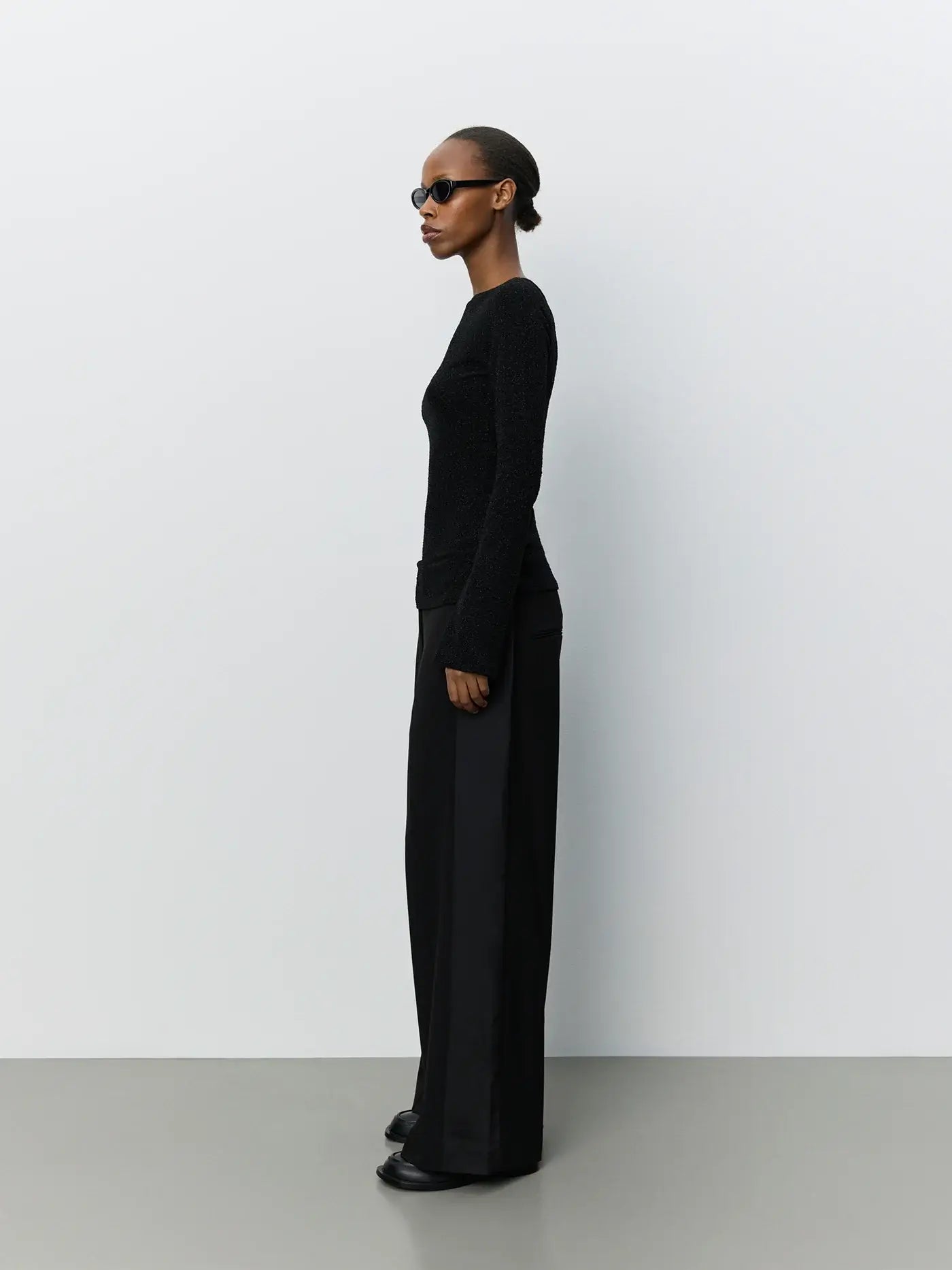 IrenaSW Glitter Blouse - Black Glitter