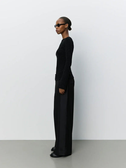 IrenaSW Glitter Blouse - Black Glitter