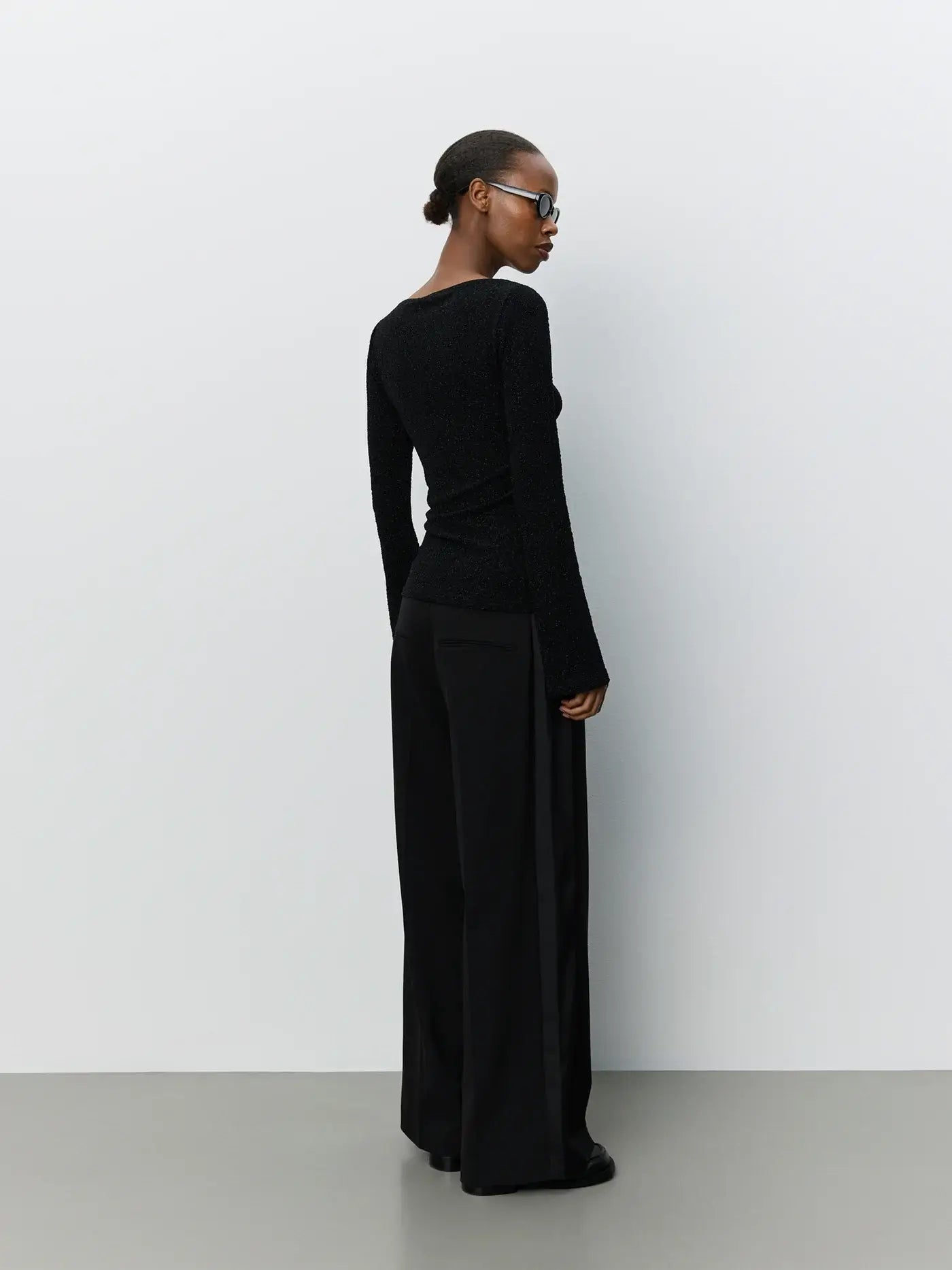 IrenaSW Glitter Blouse - Black Glitter