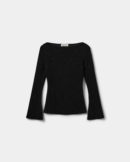 IrenaSW Glitter Blouse - Black Glitter