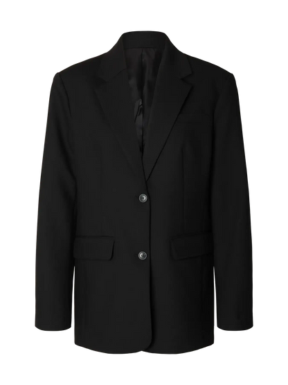 SLFOversized Mara Wool Blend Blazer - Black