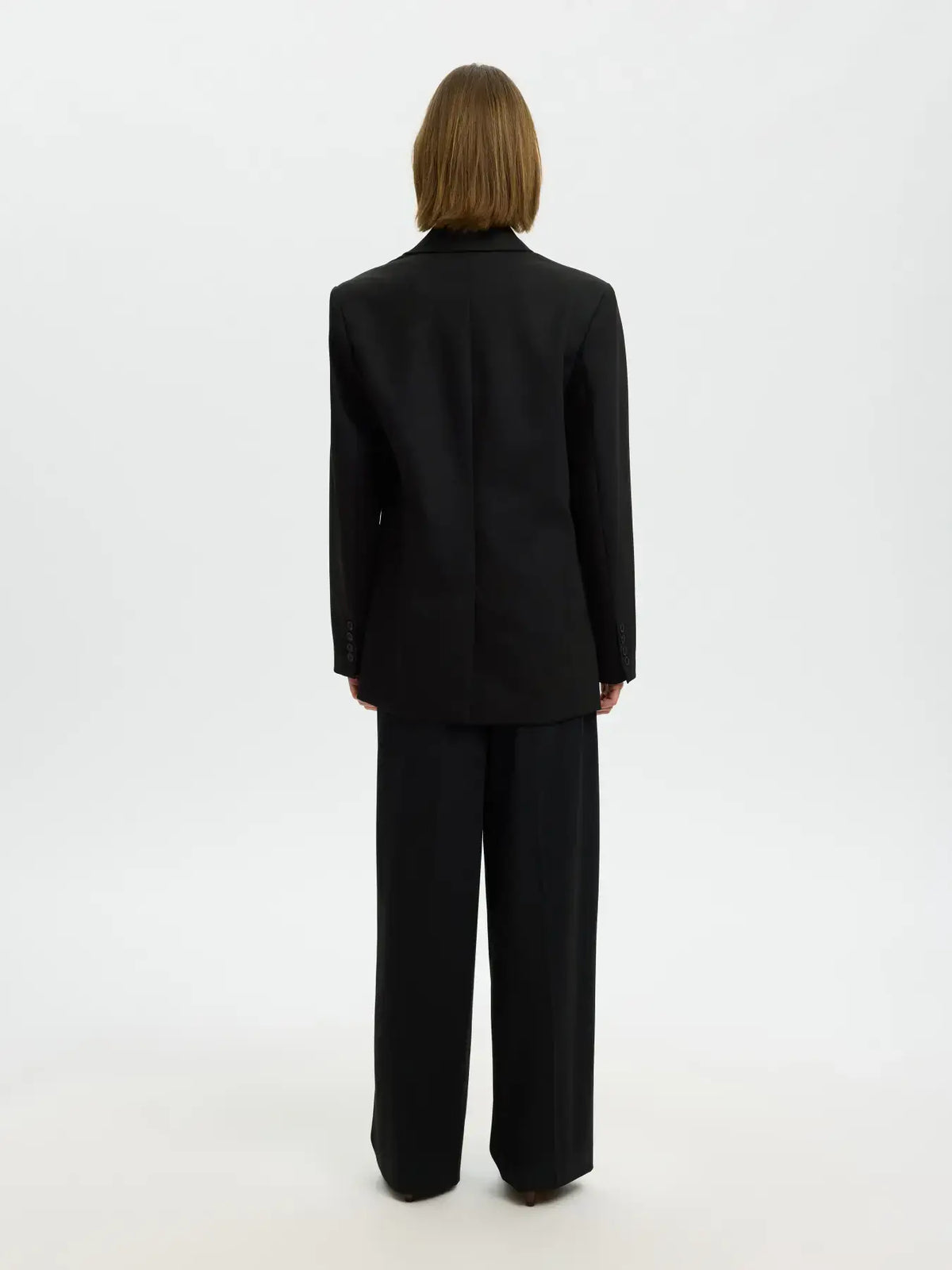SLFOversized Mara Wool Blend Blazer - Black