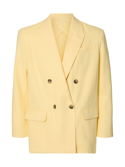 SLFoversized Marlie DB Blazer - Italian Straw