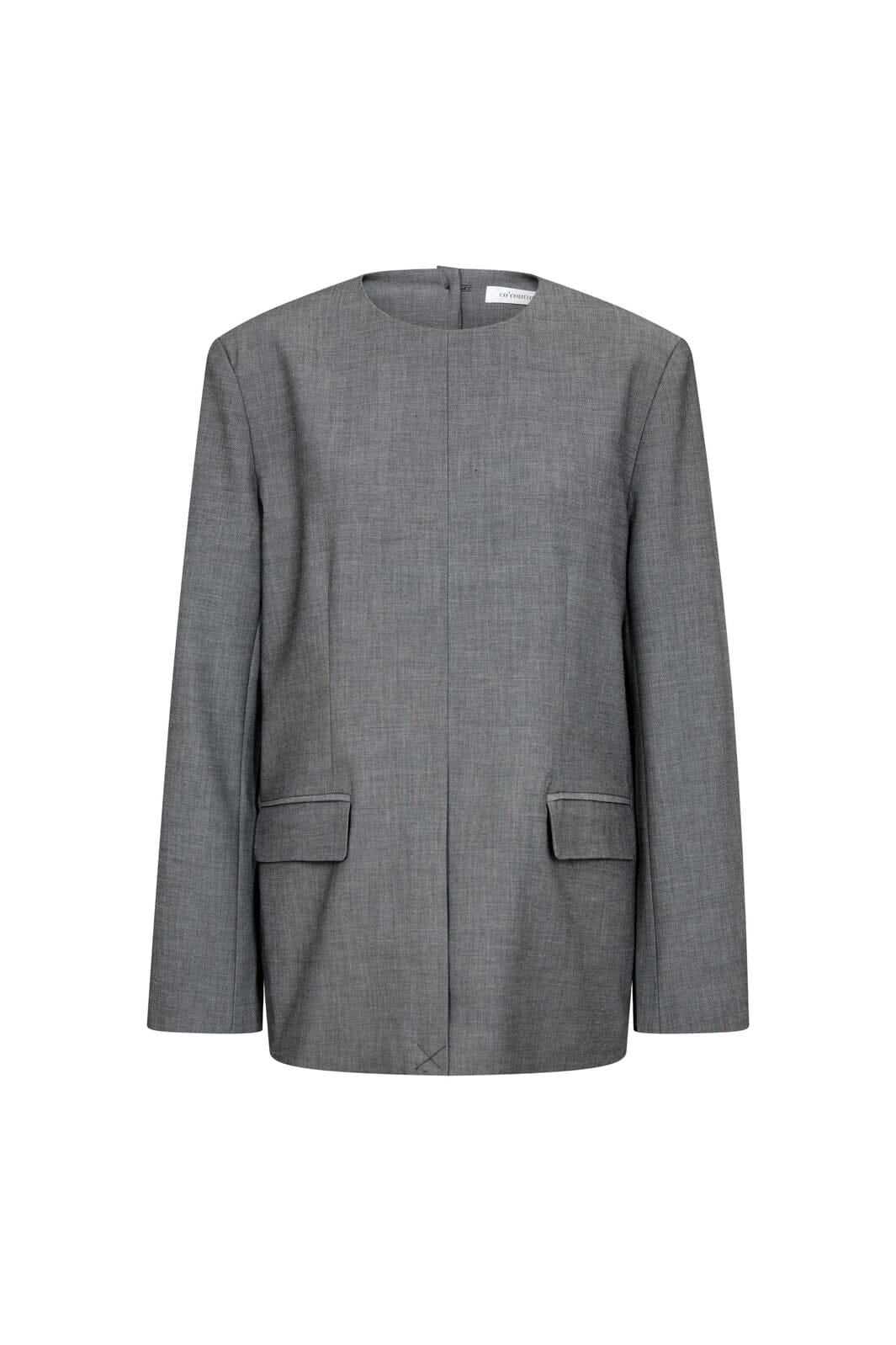 JackyCC Blazer Blouse - Mid Grey