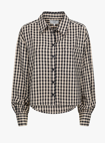 Karlotta Shirt - Black/Beige Check