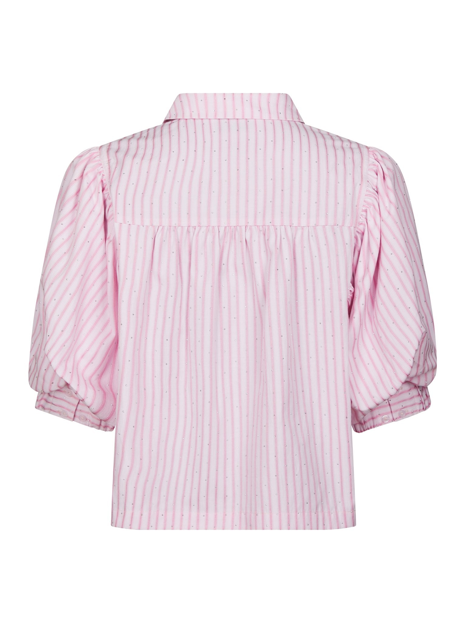 Etta Soft Stripe Stone Shirt - Light Pink