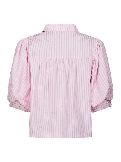Etta Soft Stripe Stone Shirt - Light Pink