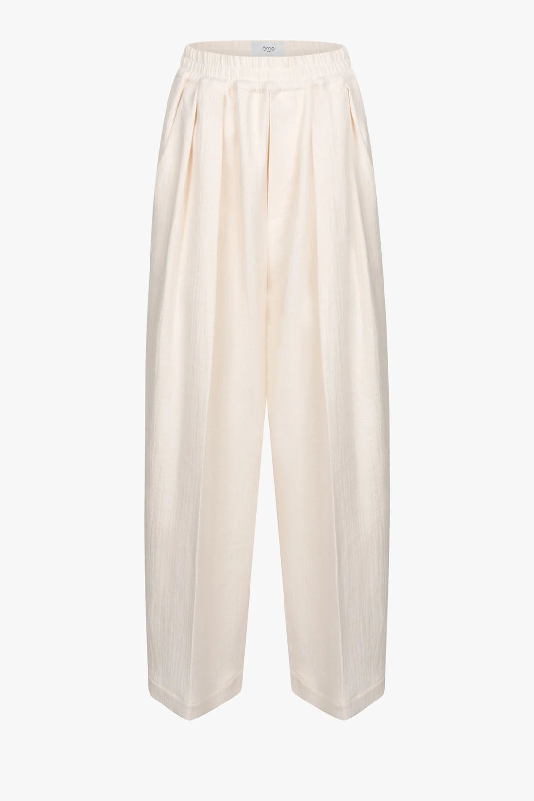 Kick Pleated Pants - Ecru