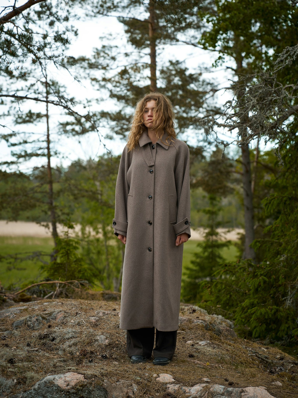 Keaton Wool Coat - Taupe