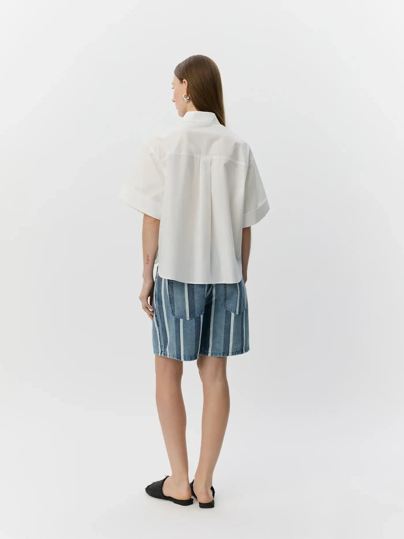 LeanaSW Short Sleeve Shirt - White Alyssum