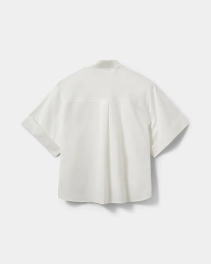 LeanaSW Short Sleeve Shirt - White Alyssum