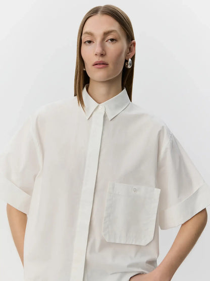 LeanaSW Short Sleeve Shirt - White Alyssum