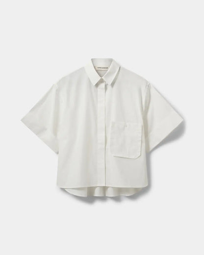LeanaSW Short Sleeve Shirt - White Alyssum