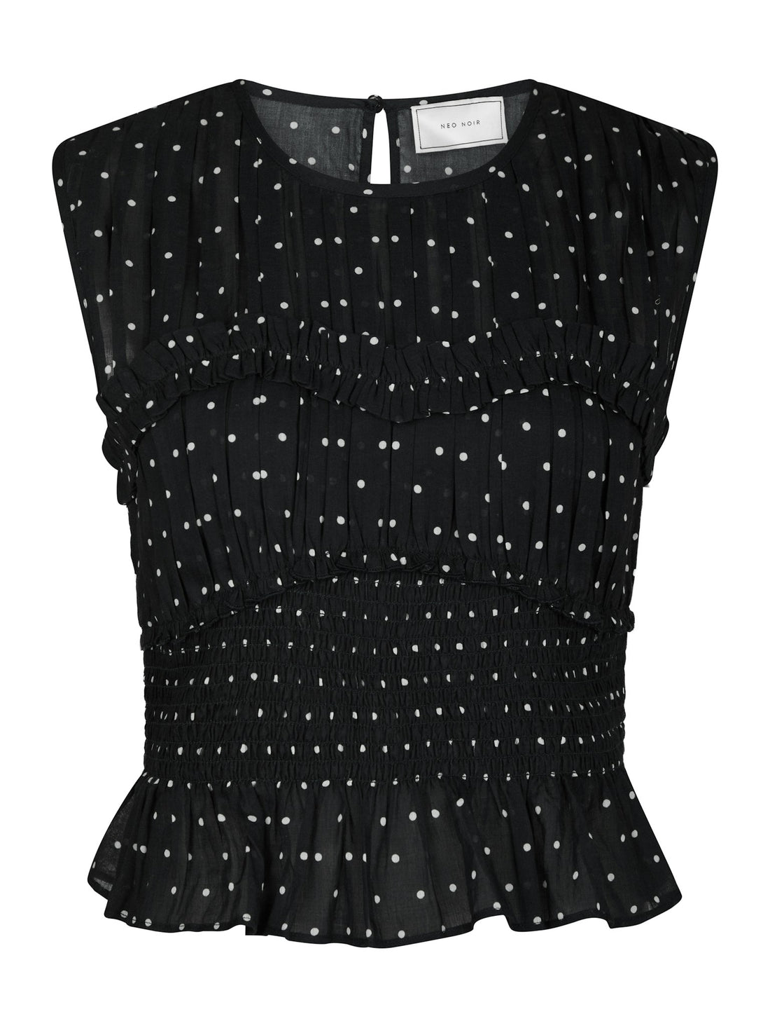Tiril Dot Top - Black
