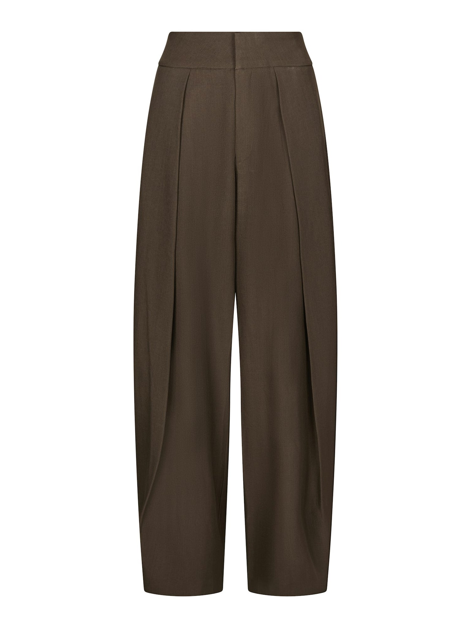 Lucille Structure Pants - Dark Brown
