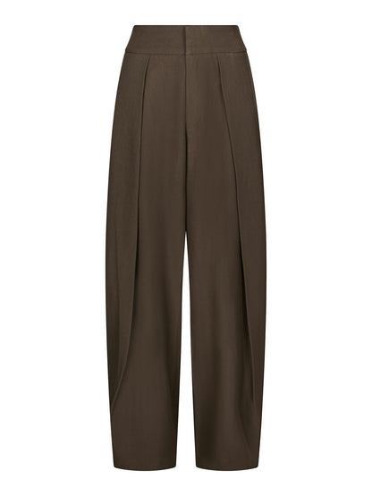 Lucille Structure Pants - Dark Brown
