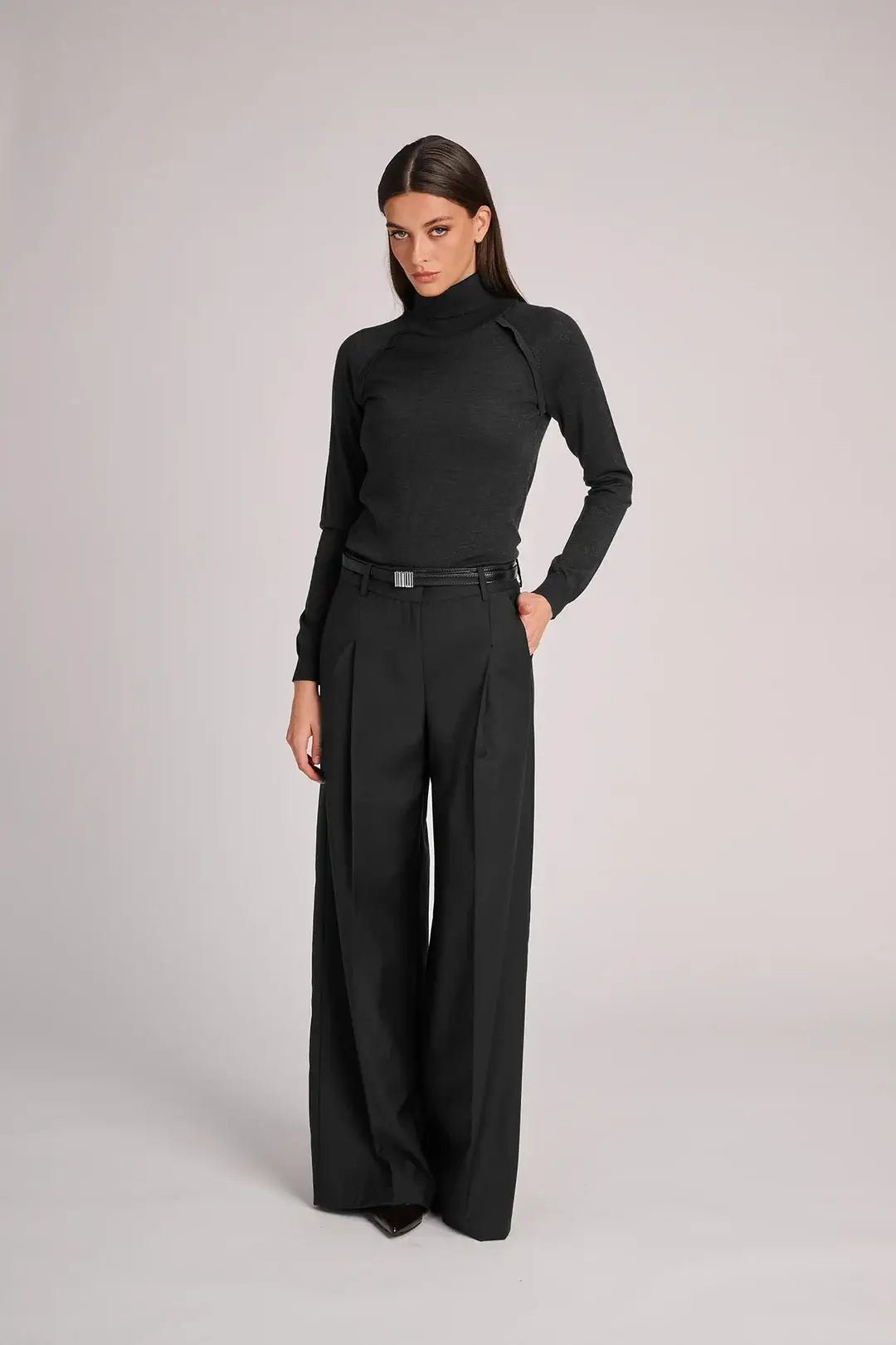 My_trousers Edith Coolwool - Black