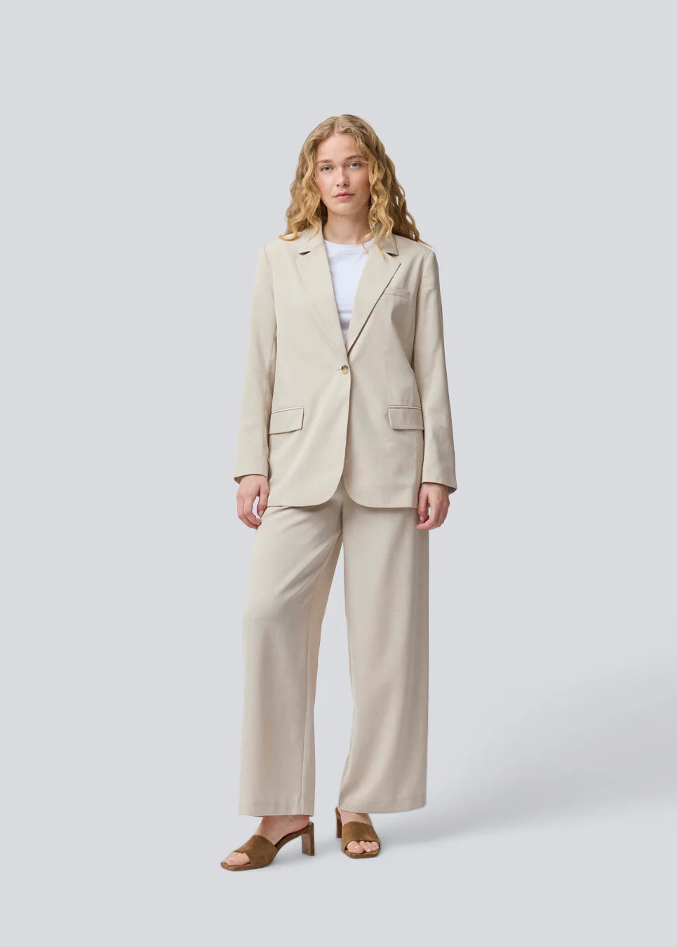 GaleMD 2 blazer - beige melange