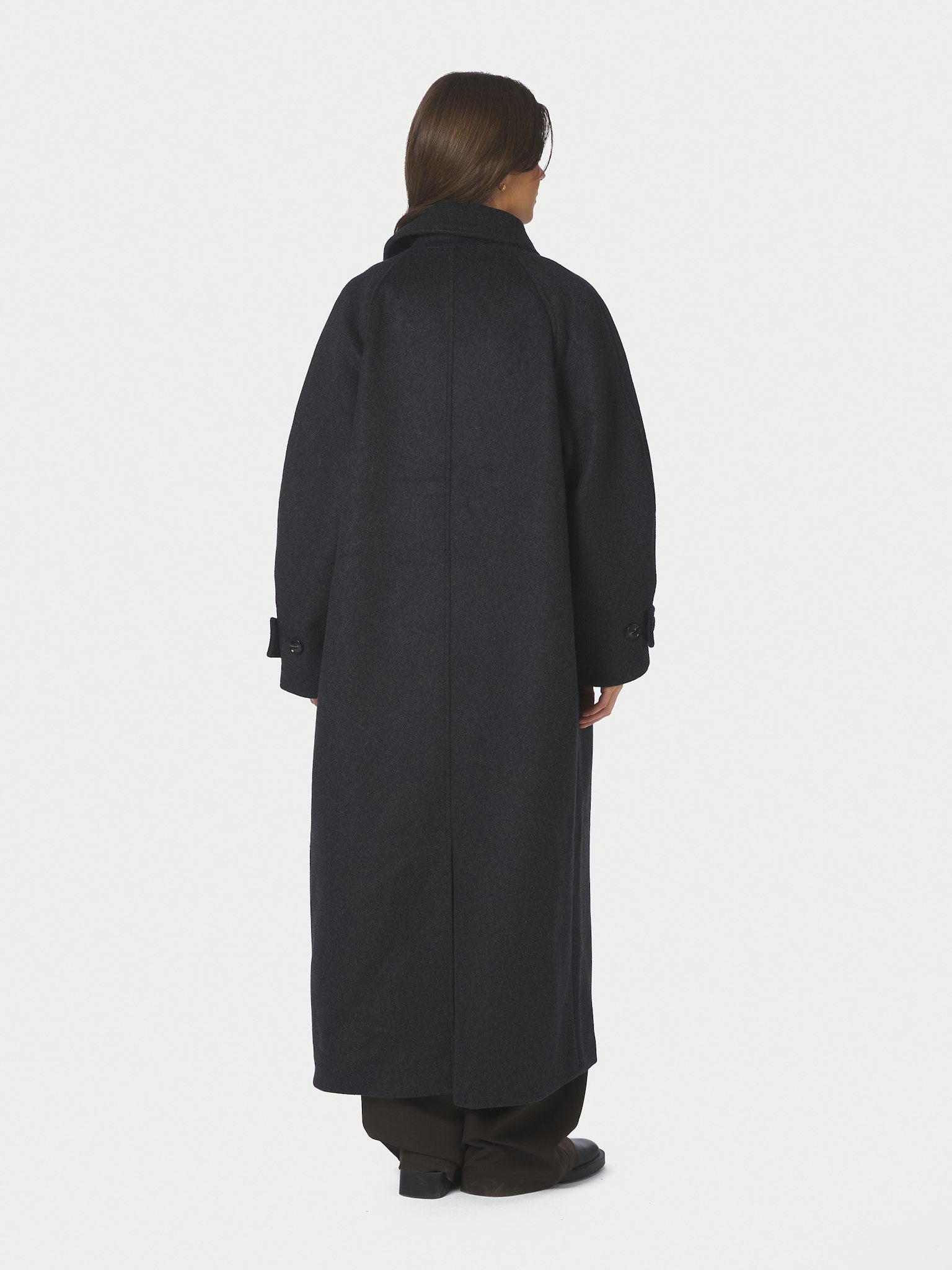 Keaton Wool Coat - Antracit Melange
