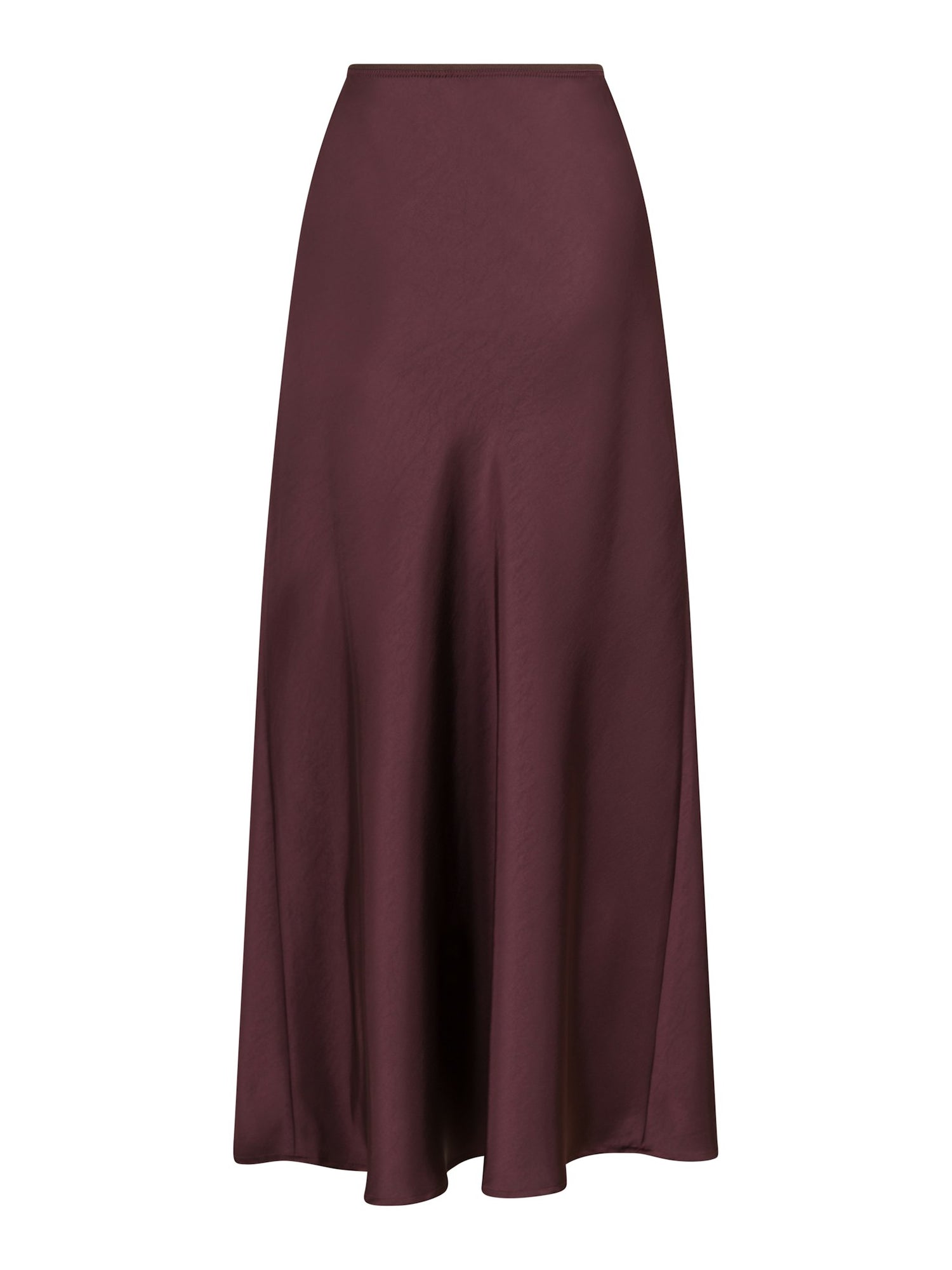 Vicky heavy sateen skirt - Burgundy