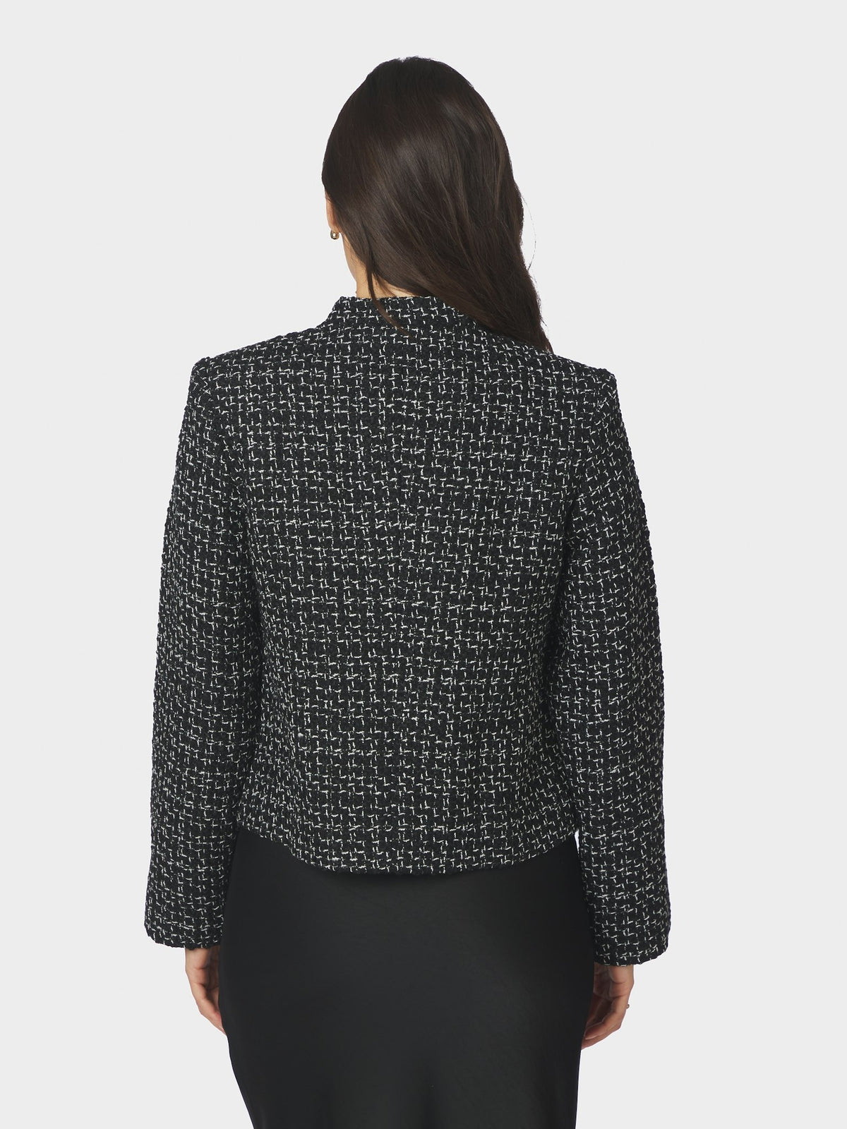 Denisa Boucle Jacket - Black