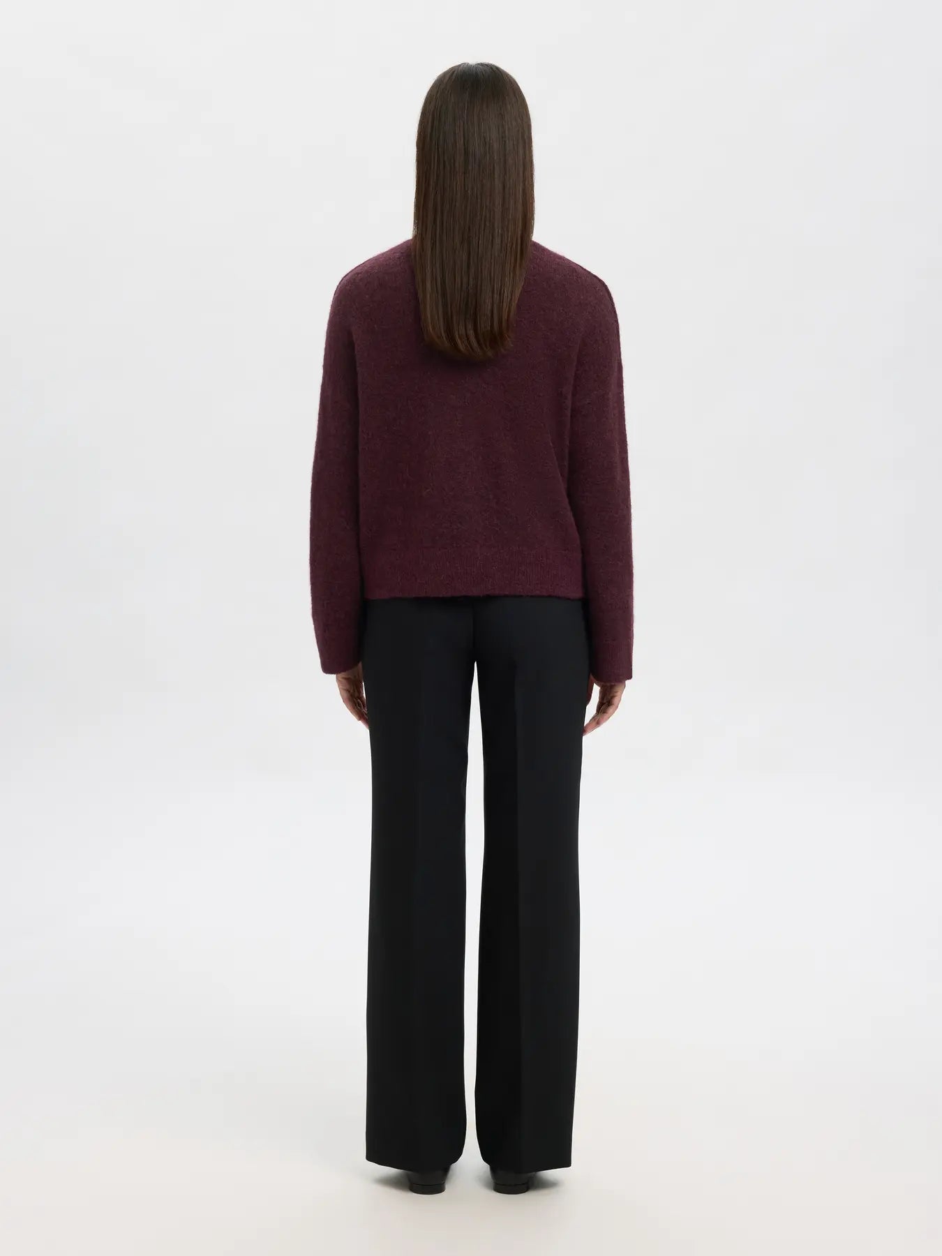 SLFsia Knit Zipper Cardigan - Fig