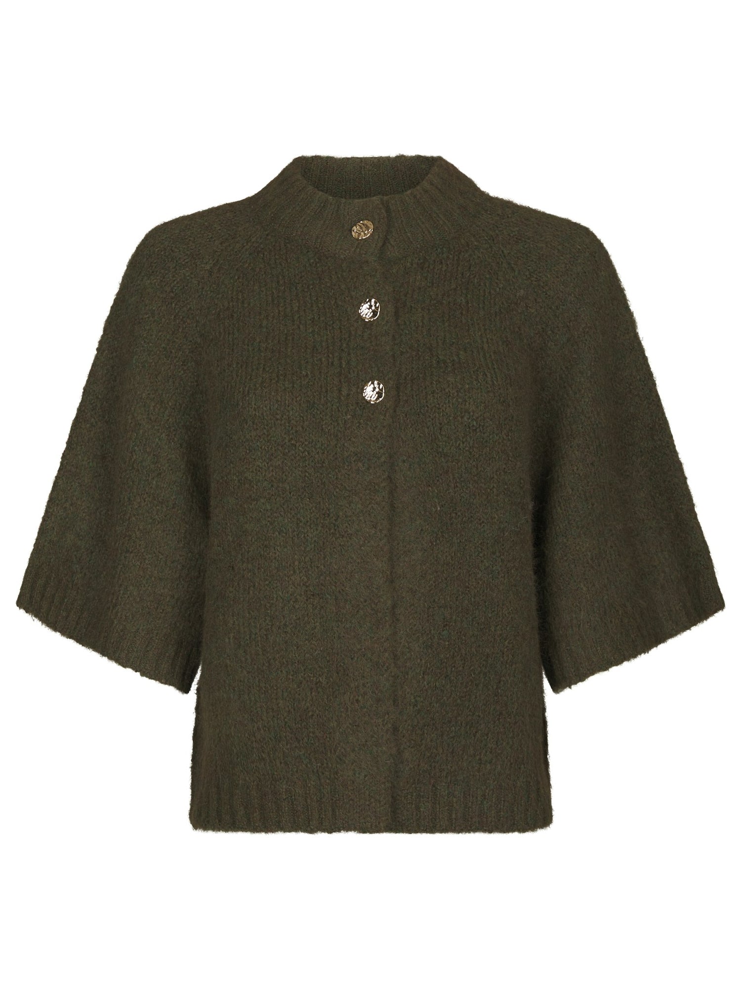 Benuta Fluffy Strickjacke - Army