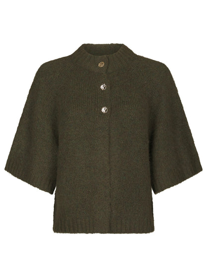 Benuta Fluffy Strickjacke - Army