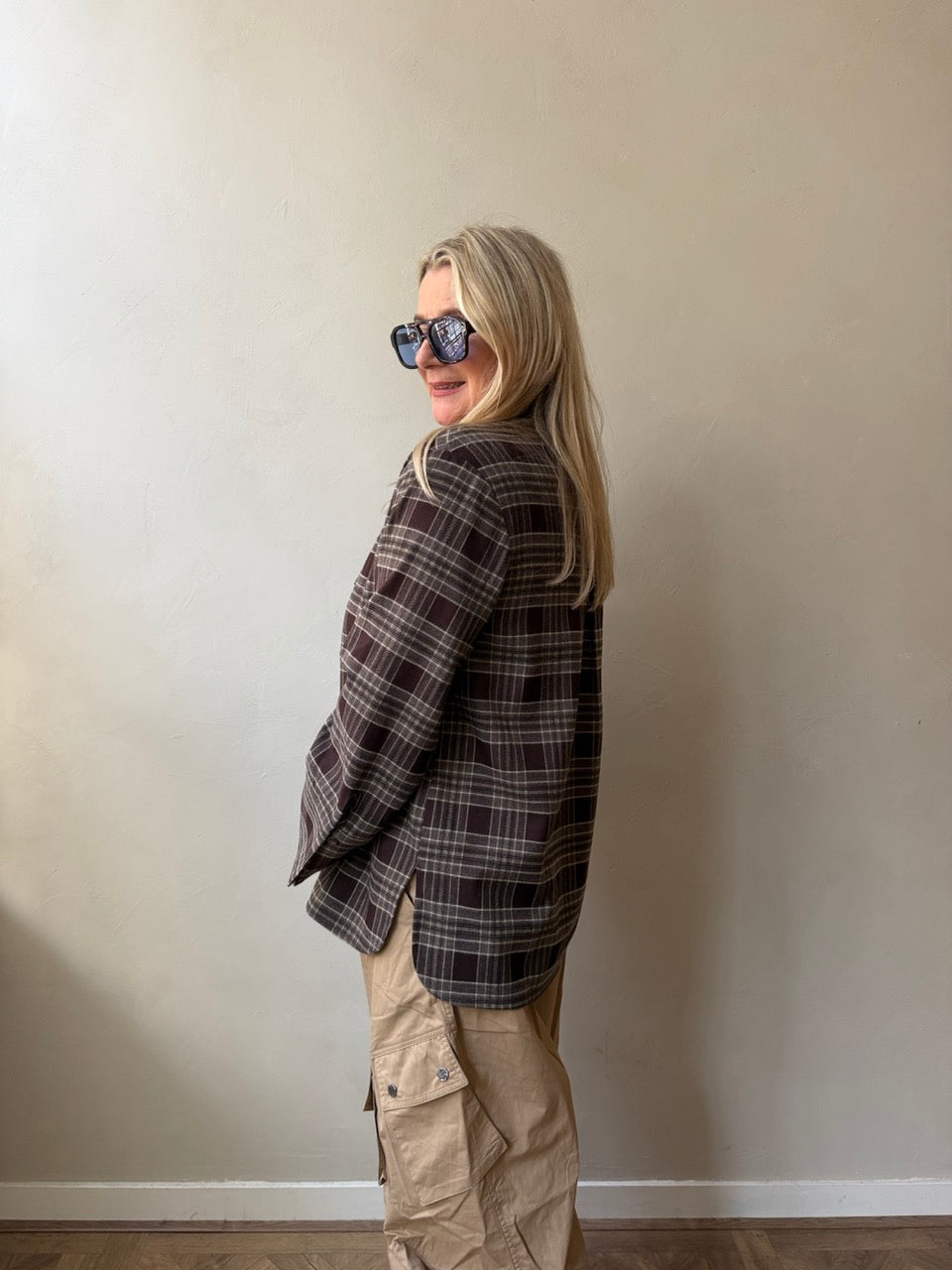 PRE-ORDER | Dita Flannel Check Shirt - Brown | LEVERING EIND OKT / BEGIN NOV