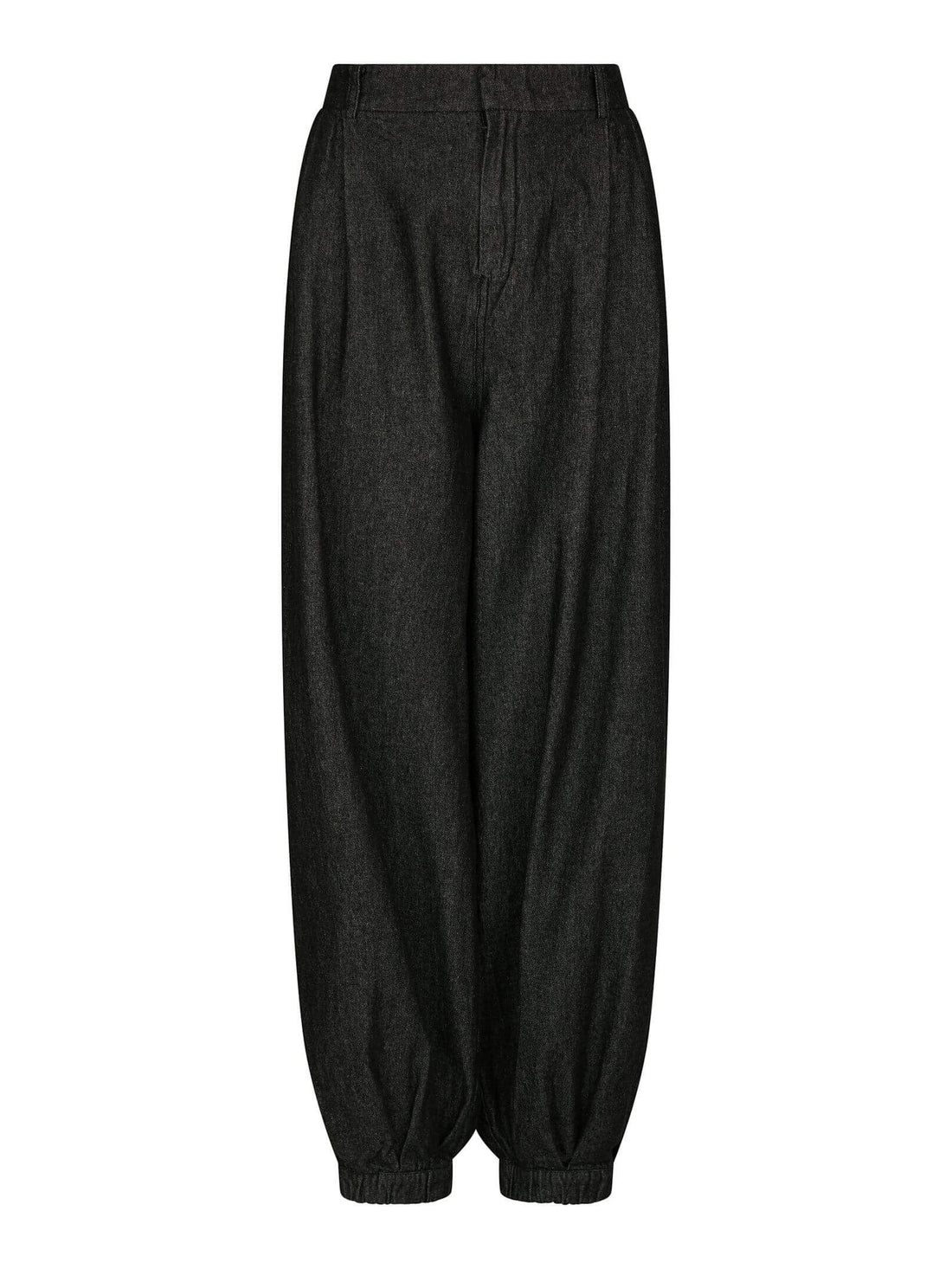 Fayla Denim Balloon Pants - Black