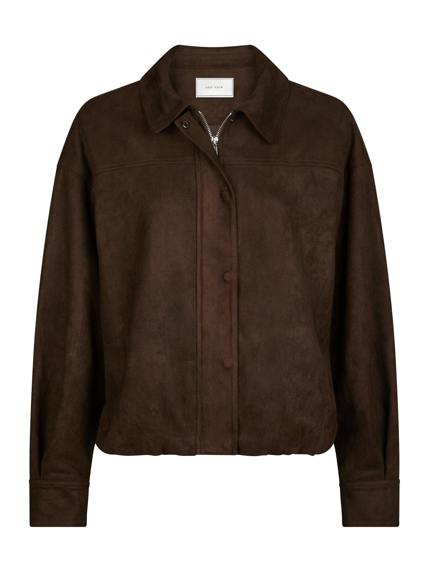 Rubby faux Suede jacket - Dark brown